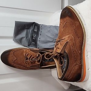 NWT! Men's Ike by Ike Behar Rocky Hybrid Tan Suede Shoes Size 8